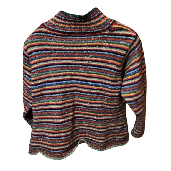 Design Options Philip & Jane Gordon Multicolored Silk Wool Cardigan Size XL - Picture 2 of 6